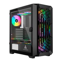 Gabinete Gamer Acegeek Navigator A410 Mesh, Mid-Tower, Lateral de Vidro, Preto, AG-NAVIGATOR-A410-BK