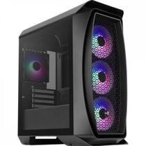 Gabinete Gamer Aerocool Aero One Mini Frost Preto RGB Lateral Vidro F002