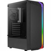 Gabinete Gamer Aerocool Bionic Preto RGB Lateral Vidro F002