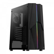Gabinete Gamer Aerocool Mecha Preto RGB Lateral Vidro Gabinete Gamer Aerocool Mecha Preto RGB Lateral Vidro
