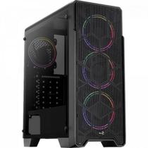 Gabinete Gamer Aerocool Ore Saturn Preto RGB Lateral Acrílico Gabinete Gamer Aerocool Ore Saturn Preto RGB Lateral Acrílico