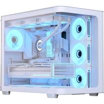 Gabinete Gamer Aerocool P500C ATX Branco Vidro