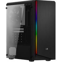 Gabinete Gamer Aerocool Rift Preto RGB Lateral Acrílico