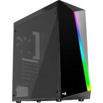 Gabinete Gamer Aerocool Shard, ATX, RGB, 1x FAN, Lateral em Acrílico, Preto Gabinete Gamer Aerocool Shard, ATX, RGB, 1x FAN, Lateral em Acrílico, Preto