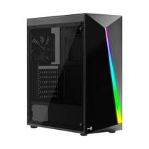 Gabinete Gamer Aerocool Shard Preto RGB - 67989 ATX Lateral Acrílico