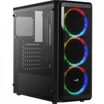 Gabinete Gamer Aerocool Window Preto RGB Lateral Acrílico F002