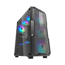 Gabinete Gamer Aigo DarkFlash Aquarius Mesh Lateral Acrilico Preto