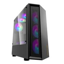 Gabinete Gamer Aigo DarkFlash Melody Preto Lateral Acrilico