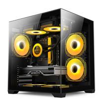 Gabinete Gamer Alligator Shop Aquario HUNTER MID Tower Lateral e Frontal em Vidro Temperado ALSGB-HNT-BK