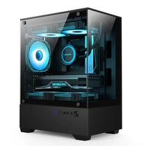 Gabinete Gamer Alligator Shop Aquario SCALE MID Tower Lateral e Frontal em Vidro Temperado ALSGB-SCL-BK
