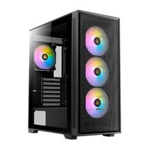 Gabinete Gamer Antec AX81 ELITE, Full Tower, E-ATX, Lateral em Vidro Temperado, 3 Coolers Fans RGB, Preto - AX81