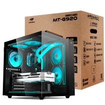 Gabinete Gamer Aquário C3Tech MT-G920BK, Mid Tower, Vidro Temperado, Suporte Water Cooler, Sem Fonte, Preto - Aquarius Gabinete Gamer Aquário C3Tech MT-G920BK, Mid Tower, Vidro Temperado, Suporte Water Cooler, Sem Fonte, Preto - Aquarius