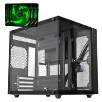 Gabinete Gamer Aquário Caixote Premium com 4 Fans High Quality - Pontogg