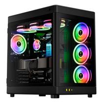 Gabinete Gamer Aquário Gamdias Neso P1B - Vidro Temperado - Design Modular - E-ATX - Preto