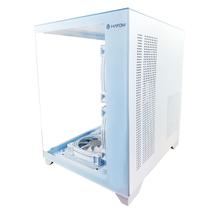 Gabinete Gamer Aquario, Hayom, GB1799, 4x Fans RGB, Vidro Temperado, Micro-ATX, Mini-ITX - Branco