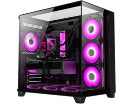 Gabinete Gamer Aquário K-mex CG-04J1 Tiger Shark ATX S/ Fans