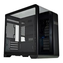 Gabinete Gamer Aquário K-Mex Cyberpunk CG-48KI - Display Digital - USB 3.2 - M-ATX - Preto