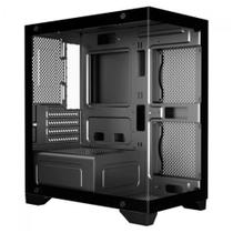 Gabinete Gamer Aquário K-Mex Micro Poseidon 01F9 - USB 3.2 - M-ATX - Preto - CG01F9RH001CB0X