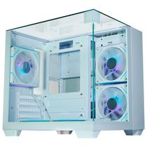 Gabinete Gamer Aquário K-MEX Visão Infinita II CG-W1X2, Frontal, Lateral e Superior em Vidro, Branco - CGW1X2RH002CB0X Gabinete Gamer Aquário K-MEX Visão Infinita II CG-W1X2, Frontal, Lateral e Superior em Vidro, Branco - CGW1X2RH002CB0X