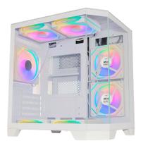 Gabinete Gamer Aquario K-Mex W620 - Vidro Temperado - Micro-ATX - Filtro Magnético - Branco Gabinete Gamer Aquario K-Mex W620 - Vidro Temperado - Micro-ATX - Filtro Magnético - Branco