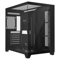 Gabinete Gamer Aquário Liketec Zeus Pro Glass Black - Lateral e Frontal em Vidro - USB 3.0 - Preto
