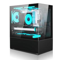 Gabinete Gamer Aquário MATX Preto PIXXO Vidro, Sem Fonte,Fans, CG200B