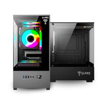 Gabinete Gamer Aquário Megalon Clanm, Mini Tower, mini-ITX - micro-ATX, Vidro Temperado Lateral , Preto