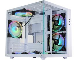Gabinete gamer aquário micro white w2sb
