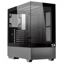 Gabinete Gamer Aquário Redragon Reflect Pro - Vidro Temperado - E-ATX - Preto - CA-607B Gabinete Gamer Aquário Redragon Reflect Pro - Vidro Temperado - E-ATX - Preto - CA-607B