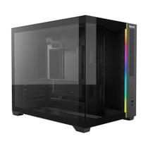 Gabinete Gamer Aquário Redragon Wideload Mini Lite - Vidro Temperado - RGB - Micro ATX - Preto