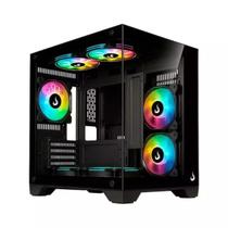 Gabinete Gamer Aquário Rise Mode Galaxy Glass M Mini - Vidro Temperado - Micro ATX - Preto Gabinete Gamer Aquário Rise Mode Galaxy Glass M Mini - Vidro Temperado - Micro ATX - Preto