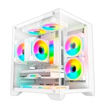 Gabinete Gamer Aquário White CG-W830 ATX Gabinete Gamer Aquário White CG-W830 ATX