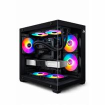 Gabinete Gamer ARVEX Lunaria Aquario MID Tower Lateral e Frontal em Vidro Temperado Black ARX-LUN-BK Gabinete Gamer ARVEX Lunaria Aquario MID Tower Lateral e Frontal em Vidro Temperado Black ARX-LUN-BK