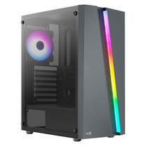 Gabinete Gamer ATX Aerocool Blade V1, Lateral em Vidro, 4x Fans RGB, USB 3.0, Preto - 78111