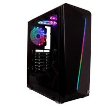 Gabinete Gamer ATX Iluminacao RGB Ajustavel OEX Game Preto