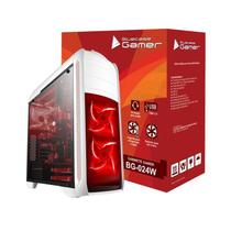 Gabinete gamer bg-024 branco bluecase - 01 baia externa s/ fonte / usb 3.0