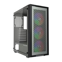 Gabinete Gamer Bg-050 X-frame Se Cinza Preto Bluecase 3 Argb