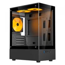 Gabinete Gamer Bluecase BG-053 Nuker V2 Pro, Mid Tower, Lateral em Vidro, Preto - BG-053V2PBBX