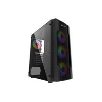 Gabinete Gamer Bluecase USB 3.0/2.0 Vidro Temperado S/ Fan S/ Fonte -Preto