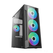 Gabinete gamer bpc-c3147 black com lateral vidro usb 3.0