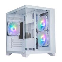 Gabinete Gamer Branco Soul Pro Bg-052 3 Fan Argb Aquario