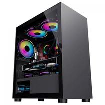 Gabinete Gamer BRX Blazer, Mid Tower, Vidro Temperado, M-ATX, Sem Fans, Preto, CA-033 Gabinete Gamer BRX Blazer, Mid Tower, Vidro Temperado, M-ATX, Sem Fans, Preto, CA-033