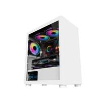 Gabinete Gamer Brx Blazer White, Vidro Temperado, 3 Fans, Branco, CA035