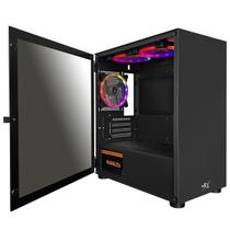 Gabinete Gamer Brx Bler Black, Lateral Em Vidro Temperado,