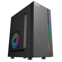 Gabinete Gamer BRX Nexus F754 Mini Tower Led USB 2.0 Sem Fans Preto