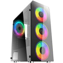 Gabinete Gamer Brx Perfect, Lateral Em Acrílico, 3 Fans,