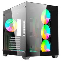 Gabinete Gamer C3Tech Aquarius Mt-G910, Frontal E Lateral Em