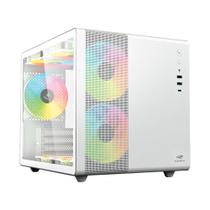 Gabinete Gamer C3Tech Gaming Aquarius MT-G710WH, Mini Tower, Micro ATX, Lateral em Vidro Temperado, Sem FANs, Branco - MT-G710WH Gabinete Gamer C3Tech Gaming Aquarius MT-G710WH, Mini Tower, Micro ATX, Lateral em Vidro Temperado, Sem FANs, Branco - MT-G710WH