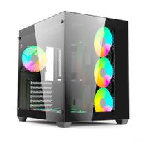 Gabinete Gamer C3Tech Gaming Aquarius MT-G910BK, Mid Tower, ATX, Lateral em Vidro Temperado, Preto - MT-G910BK Gabinete Gamer C3Tech Gaming Aquarius MT-G910BK, Mid Tower, ATX, Lateral em Vidro Temperado, Preto - MT-G910BK
