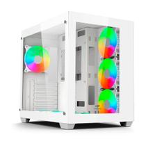 Gabinete Gamer C3Tech Gaming Aquarius MT-G910WH, Mid Tower, ATX, Lateral em Vidro Temperado, Branco - MT-G910WH Gabinete Gamer C3Tech Gaming Aquarius MT-G910WH, Mid Tower, ATX, Lateral em Vidro Temperado, Branco - MT-G910WH